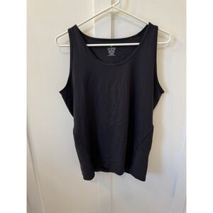 Tommie Copper Women's Lower Back Support Tank Top. Black. Size 2XL